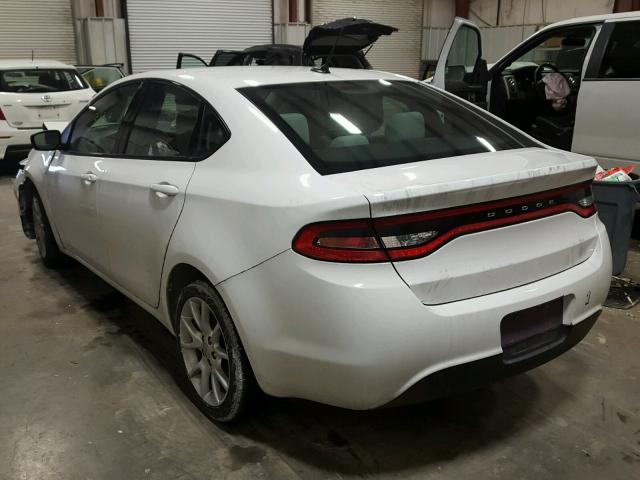 1C3CDFBA7DD214013 - 2013 DODGE DART SXT WHITE photo 3