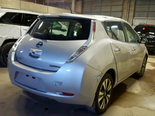 1N4BZ0CPXGC307844 - 2016 NISSAN LEAF SV GRAY photo 4