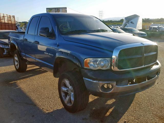 1D7HA18D15J506747 - 2005 DODGE RAM 1500 S BLUE photo 1