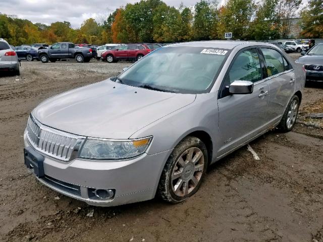 3LNHM28T78R654972 - 2008 LINCOLN MKZ SILVER photo 2