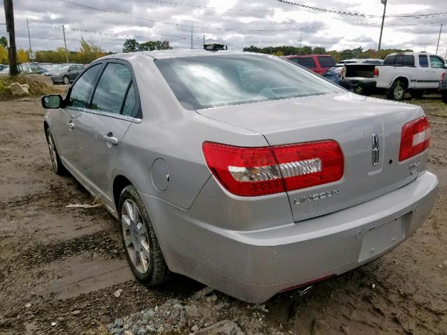 3LNHM28T78R654972 - 2008 LINCOLN MKZ SILVER photo 3