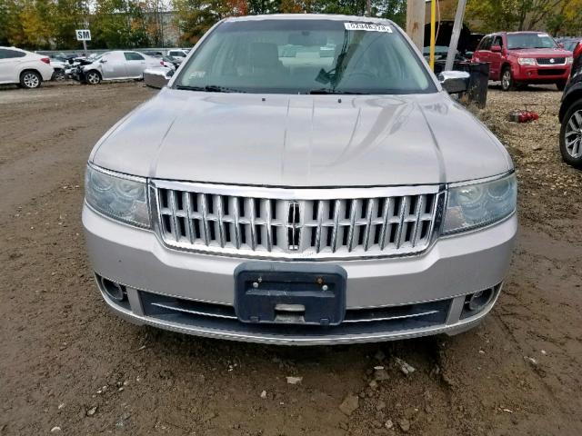 3LNHM28T78R654972 - 2008 LINCOLN MKZ SILVER photo 9