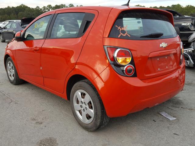 1G1JA6SH7D4202641 - 2013 CHEVROLET SONIC LS 橙色 照片 3