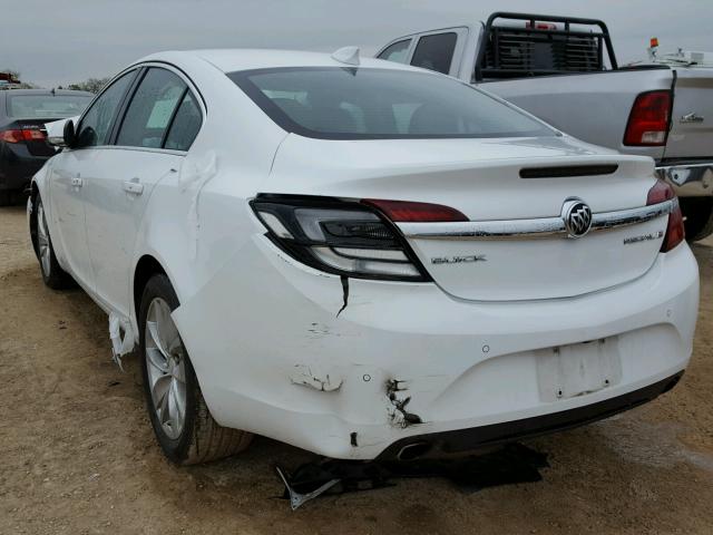 2G4GN5EX7F9190991 - 2015 BUICK REGAL PREM WHITE photo 3