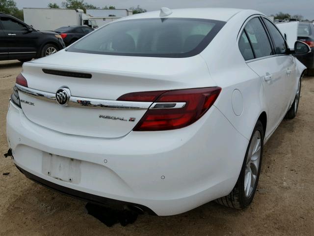 2G4GN5EX7F9190991 - 2015 BUICK REGAL PREM WHITE photo 4