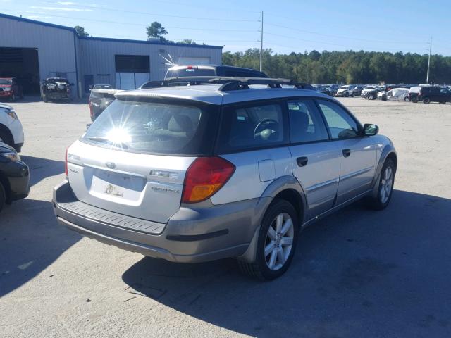 4S4BP61C167342584 - 2006 SUBARU LEGACY OUT SILVER photo 4