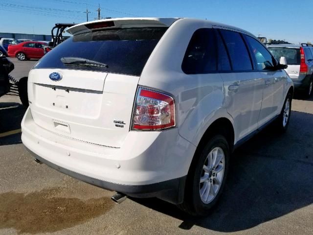 2FMDK4JCXABB59289 - 2010 FORD EDGE SEL WHITE photo 4