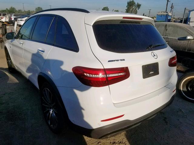 WDC0G6EB3JF466765 - 2018 MERCEDES-BENZ GLC 43 4MA WHITE photo 3