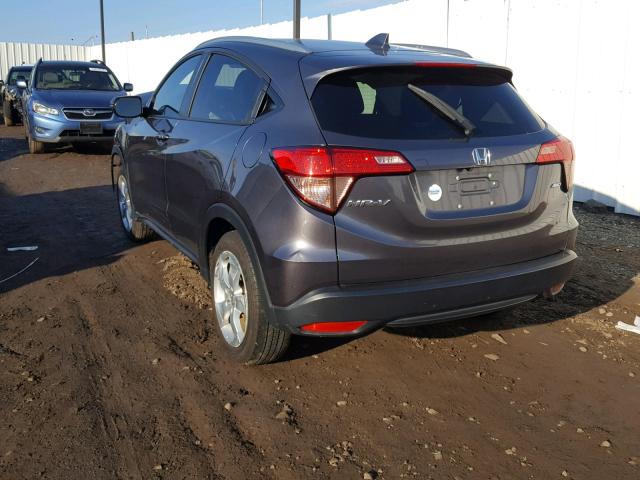 3CZRU6H75GM741312 - 2016 HONDA HR-V EXL GRAY photo 3