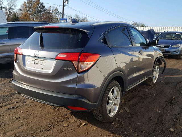 3CZRU6H75GM741312 - 2016 HONDA HR-V EXL GRAY photo 4