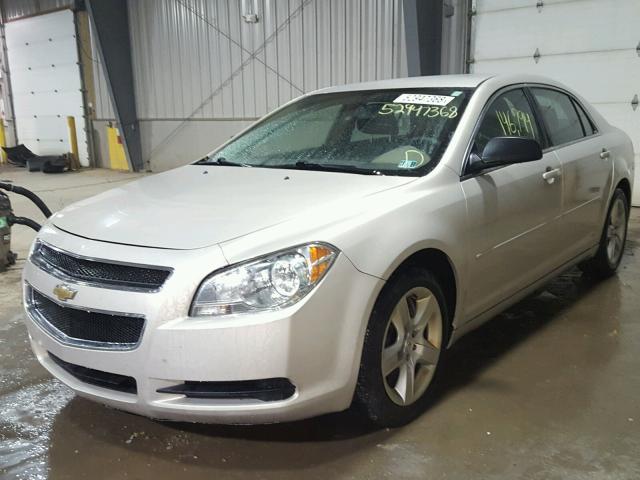 1G1ZB5EB6AF133927 - 2010 CHEVROLET MALIBU LS 奶油色 照片 2