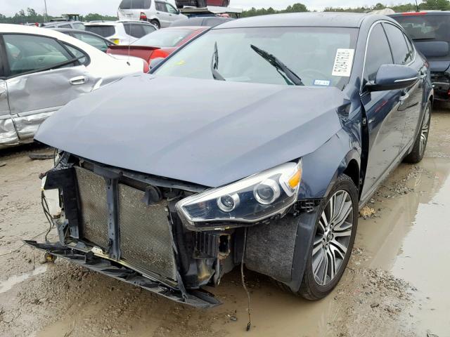 KNALN4D75E5164445 - 2014 KIA CADENZA PR BLUE photo 2