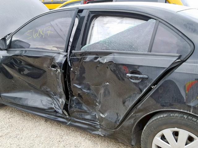 3VW2K7AJXFM280824 - 2015 VOLKSWAGEN JETTA BASE Սև լուսանկար 9