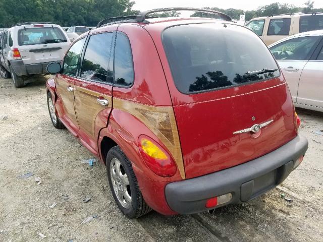 3C8FY68B12T296761 - 2002 CHRYSLER PT CRUISER RED photo 3