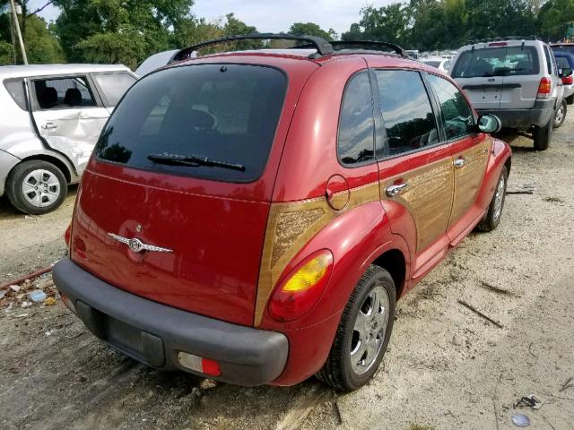 3C8FY68B12T296761 - 2002 CHRYSLER PT CRUISER RED photo 4