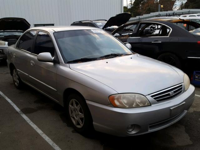 KNAFB121525152276 - 2002 KIA SPECTRA BA SILVER photo 1