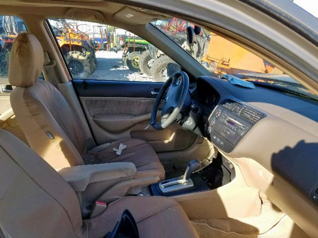 JHMES26794S002404 - 2004 HONDA CIVIC EX TAN photo 5