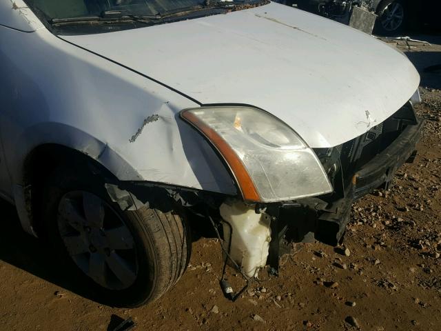 3N1AB6AP8AL702281 - 2010 NISSAN SENTRA 2.0 WHITE photo 9