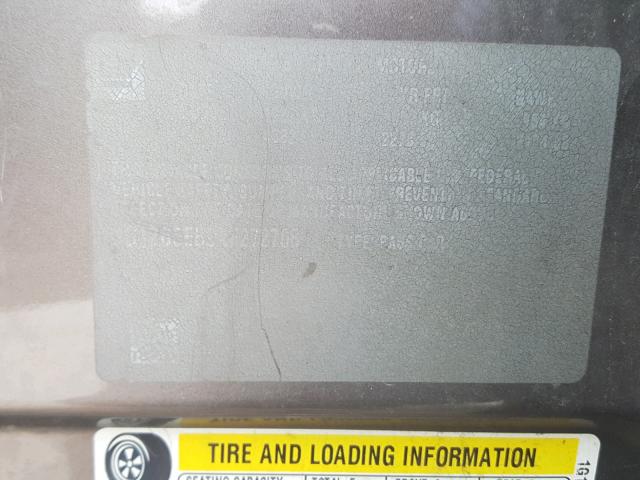 1G1ZB5EB9AF272708 - 2010 CHEVROLET MALIBU LS SILVER photo 10