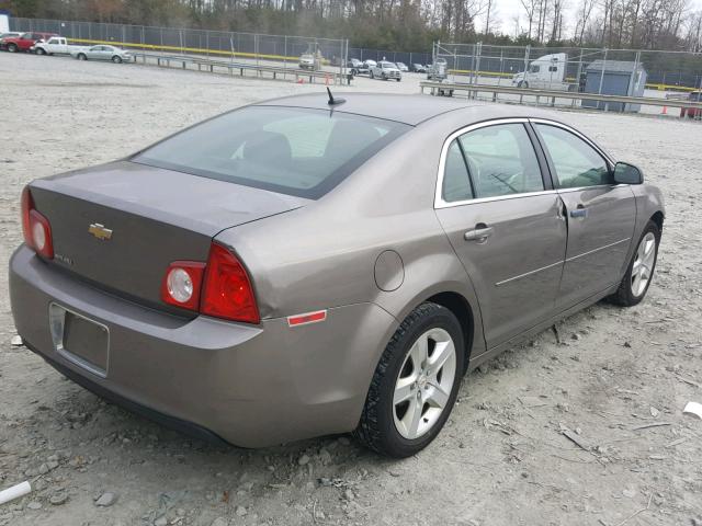 1G1ZB5EB9AF272708 - 2010 CHEVROLET MALIBU LS SILVER photo 4