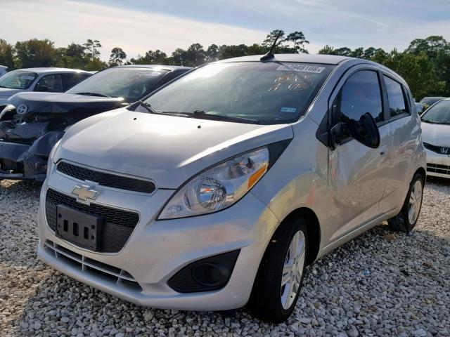 KL8CB6S97EC541518 - 2014 CHEVROLET SPARK LS SILVER photo 2