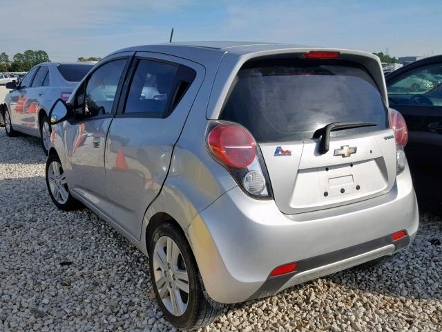 KL8CB6S97EC541518 - 2014 CHEVROLET SPARK LS SILVER photo 3