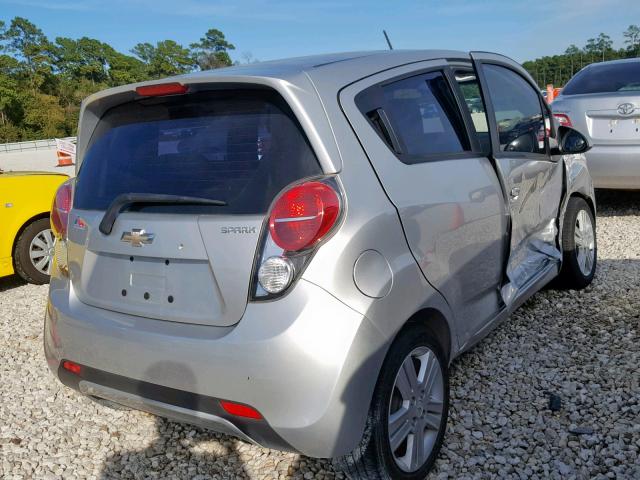 KL8CB6S97EC541518 - 2014 CHEVROLET SPARK LS SILVER photo 4