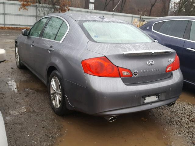 JN1CV6AR5AM456216 - 2010 INFINITI G37 GRAY photo 3