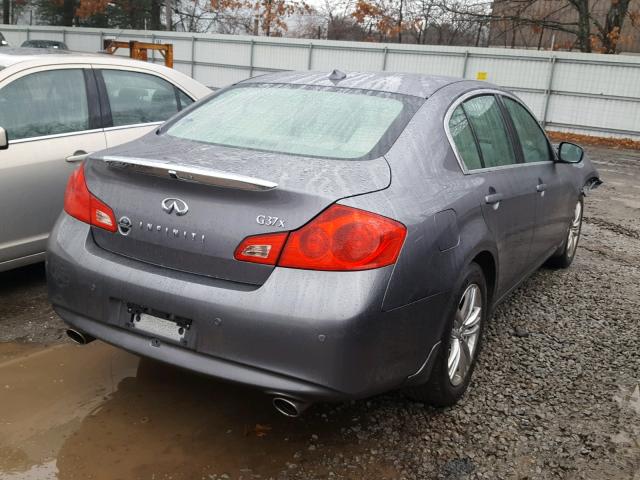 JN1CV6AR5AM456216 - 2010 INFINITI G37 GRAY photo 4