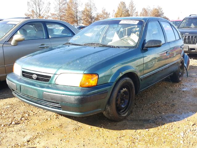 JT2BC52L4V0251317 - 1997 TOYOTA TERCEL CE GREEN photo 2