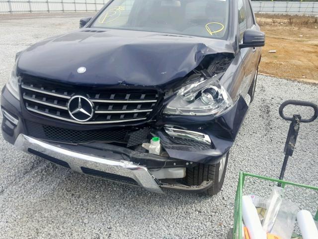 4JGDA5HB4CA034177 - 2012 MERCEDES-BENZ ML 350 4MA BLUE photo 9