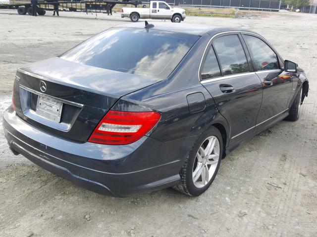 WDDGF4HB6CR217407 - 2012 MERCEDES-BENZ C 250 BLACK photo 4