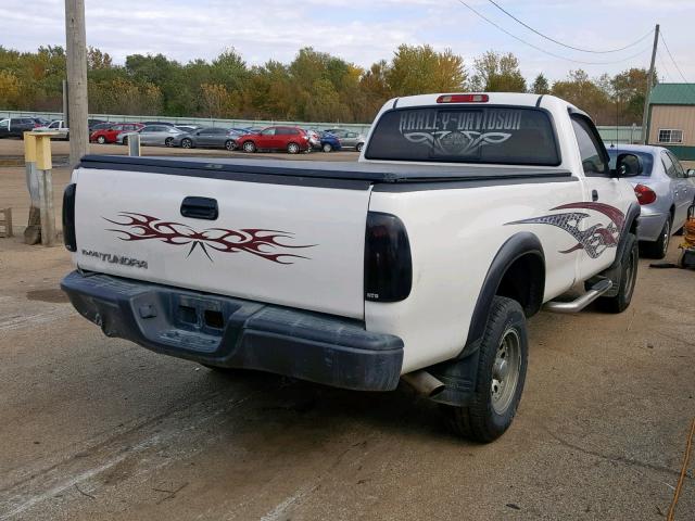 5TBJN32152S243535 - 2002 TOYOTA TUNDRA WHITE photo 4