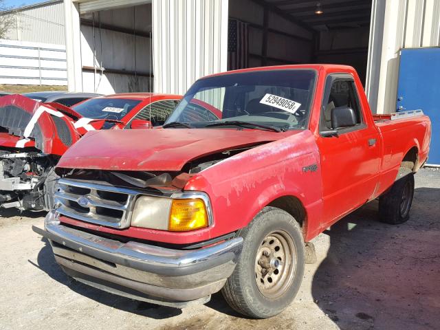 1FTCR10A0VUA10528 - 1997 FORD RANGER RED photo 2