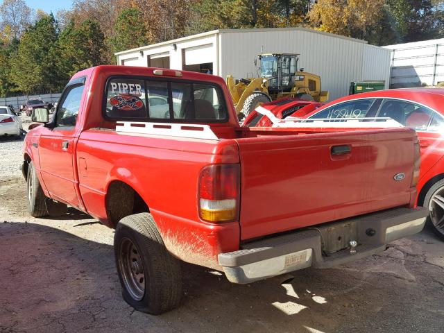 1FTCR10A0VUA10528 - 1997 FORD RANGER RED photo 3