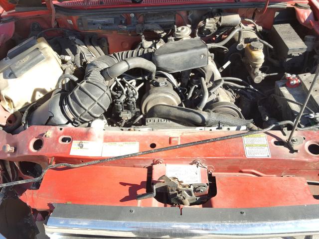 1FTCR10A0VUA10528 - 1997 FORD RANGER RED photo 7