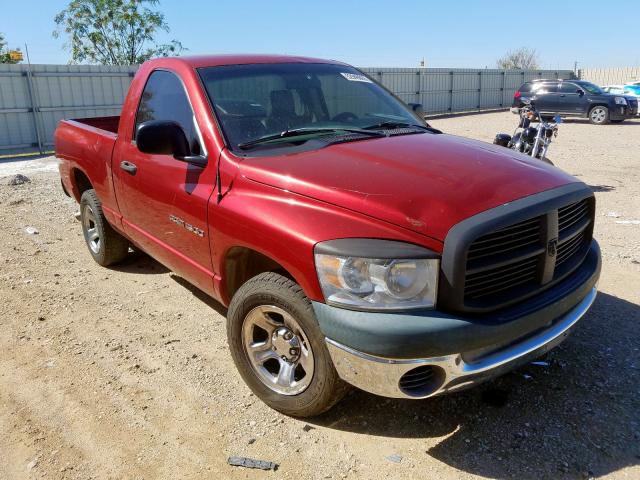 1D7HA16K07J631453 - 2007 DODGE RAM 1500 S RED photo 1