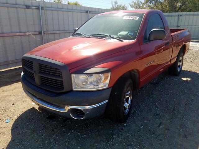 1D7HA16K07J631453 - 2007 DODGE RAM 1500 S RED photo 2