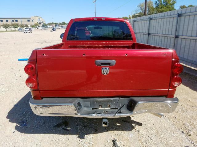 1D7HA16K07J631453 - 2007 DODGE RAM 1500 S RED photo 6