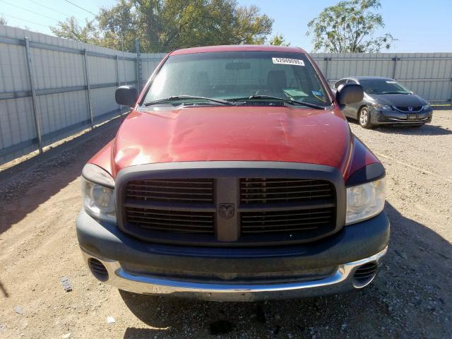 1D7HA16K07J631453 - 2007 DODGE RAM 1500 S RED photo 9