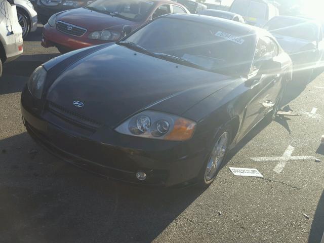 KMHHN65F53U091764 - 2003 HYUNDAI TIBURON GT BLACK photo 2