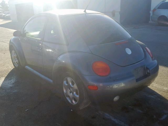 3VWCP21C23M413890 - 2003 VOLKSWAGEN NEW BEETLE ნაცრისფერი ფოტო 3