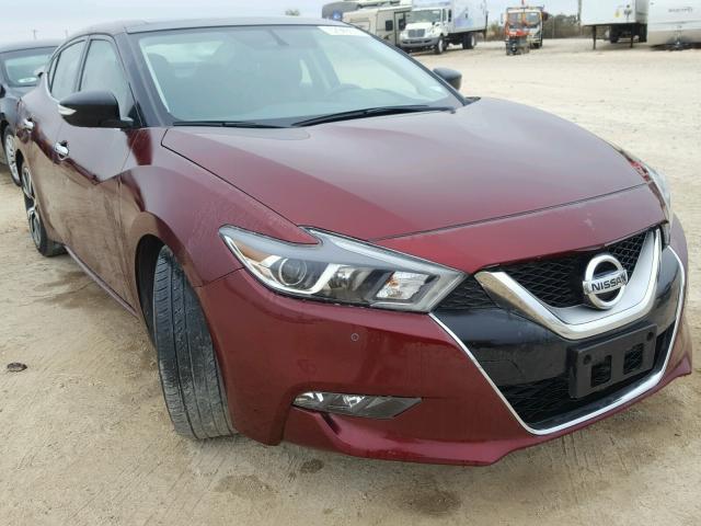 1N4AA6AP1HC425744 - 2017 NISSAN MAXIMA 3.5 BURGUNDY photo 1