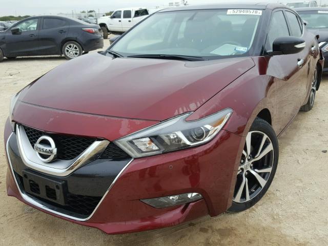 1N4AA6AP1HC425744 - 2017 NISSAN MAXIMA 3.5 BURGUNDY photo 2