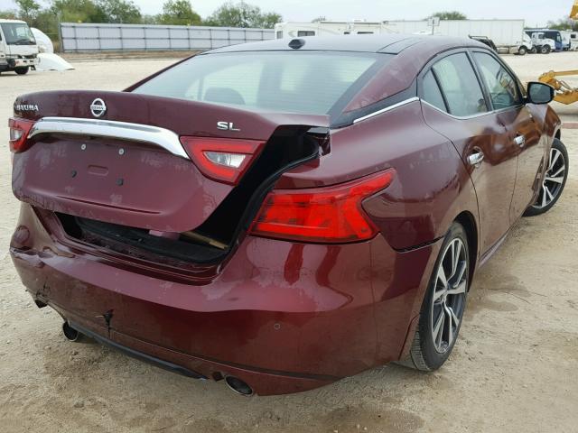 1N4AA6AP1HC425744 - 2017 NISSAN MAXIMA 3.5 BURGUNDY photo 4