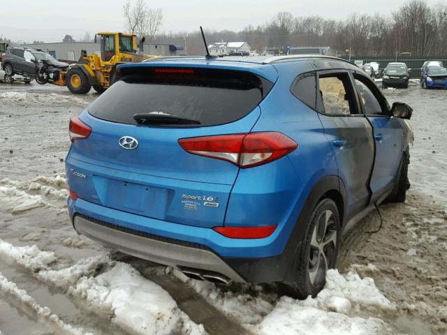 KM8J3CA24HU414203 - 2017 HYUNDAI TUCSON LIM BLUE photo 4