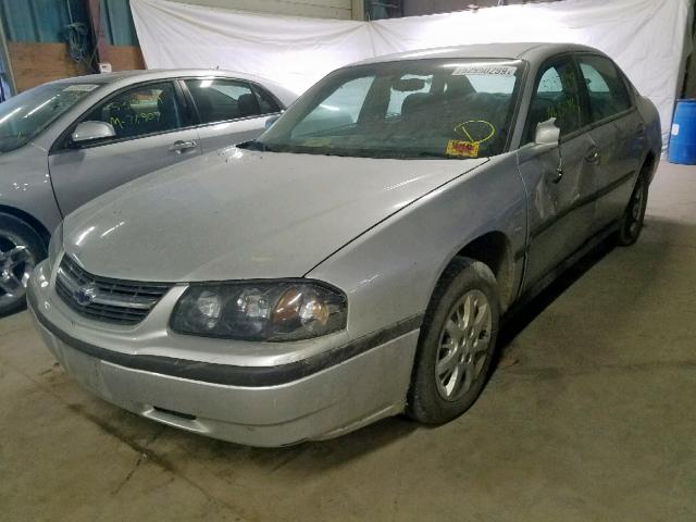 2G1WF52E139451536 - 2003 CHEVROLET IMPALA SILVER photo 2