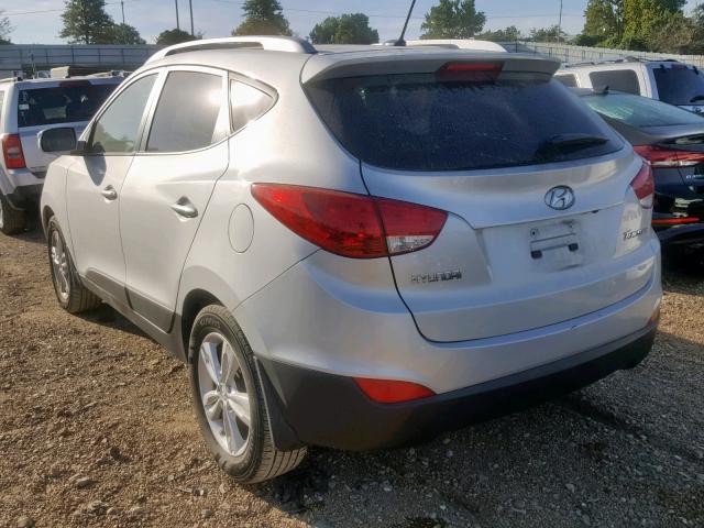 KM8JU3AC4DU730085 - 2013 HYUNDAI TUCSON GLS SILVER photo 3