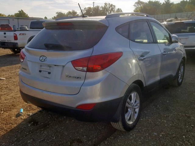 KM8JU3AC4DU730085 - 2013 HYUNDAI TUCSON GLS SILVER photo 4