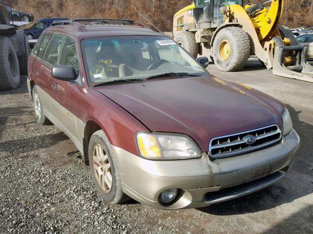 4S3BH6754Y7641158 - 2000 SUBARU LEGACY OUT MAROON photo 1